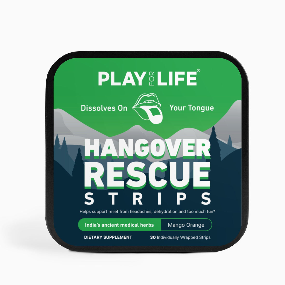 Hangover Rescue Strips ⭐ 30 per pack - Play For Life Inc.